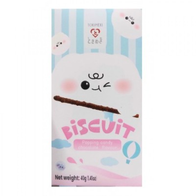 Tokimeki Biscuit Stick Popping Candy 40gr