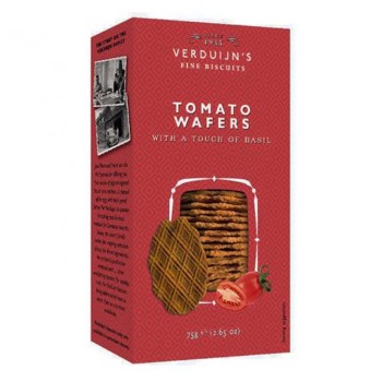 Κράκερς Wafers με Ντομάτα & Βασιλικό Verduijns 75gr