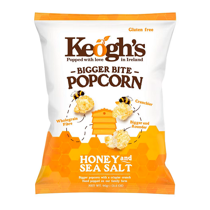 Pop Corn Με Μέλι Και Θαλασσινό Αλάτι Keoghs 70gr