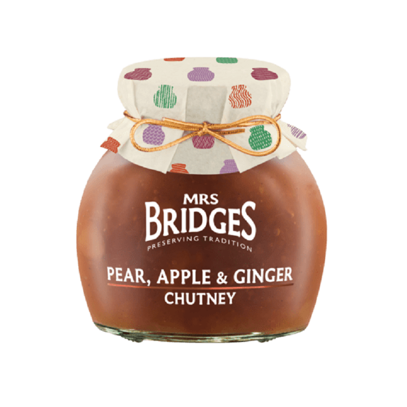 Chutney Αχλάδι Μήλο Και Τζίντζερ Mrs Bridges 300gr