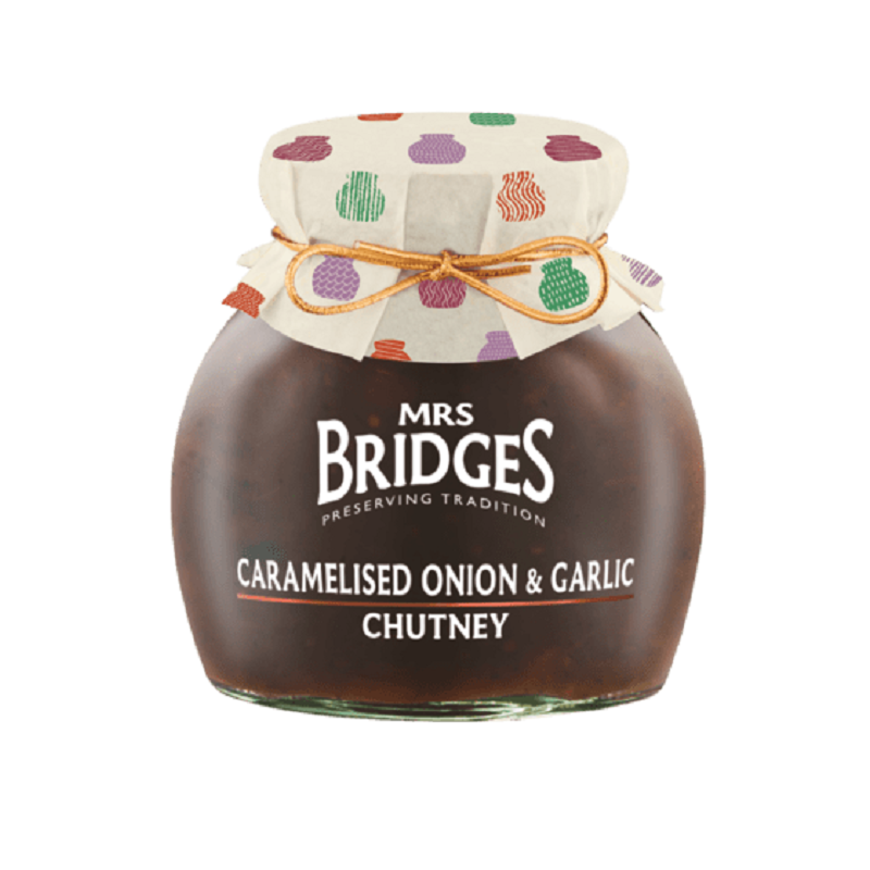 Chutney Καραμελωμένο Κρεμμύδι Και Σκόρδο Mrs Bridges 300gr