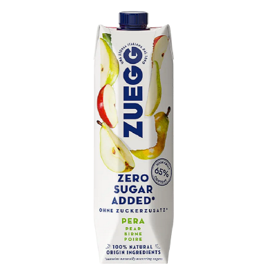 Χυμός Αχλάδι Μήλο Χωρίς Ζάχαρη Zuegg 1000ml