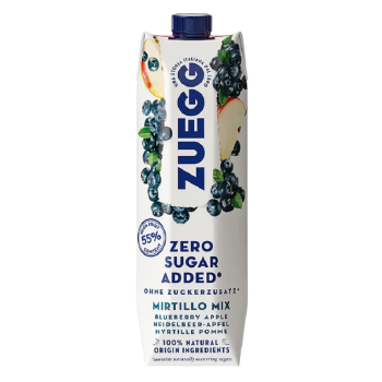 Χυμός Μύρτιλο Χωρίς Ζάχαρη Zuegg 1000ml