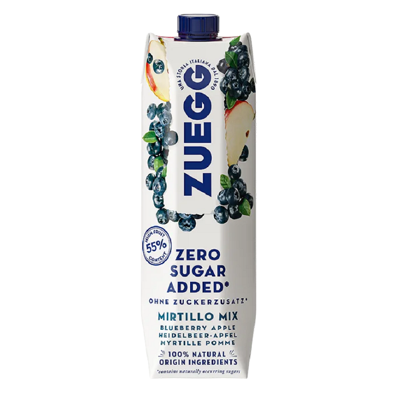 Χυμός Μύρτιλο Χωρίς Ζάχαρη Zuegg 1000ml