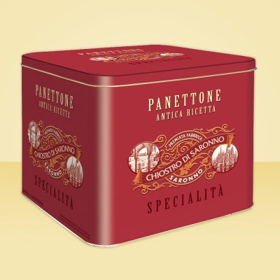 Κλασικό Panettone Σε Μεταλλικό Κουτί Chiostro Di Saronno 3kg