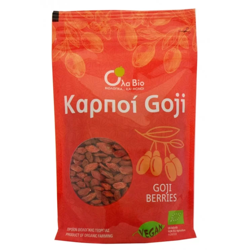 Goji Berries Mega Foods Χωρίς Ζάχαρη Βιολογικά Όλα Bio 100gr