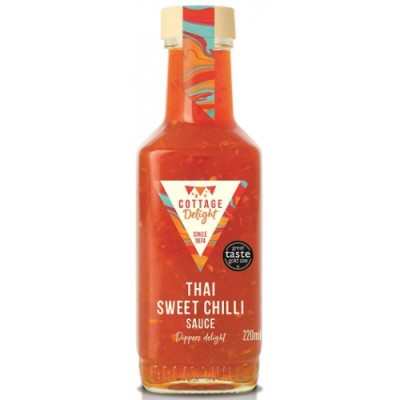 Thai Sweet Chilli Sauce - Ταϊλανδέζικη Γλυκoπικάντικη Τσίλι Σάλτσα Cottage Delight 220ml