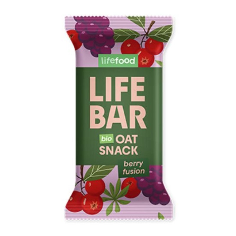 Βιολογική Lifebar Μπάρα Βρώμης Berry Fusion Lifefood 40gr