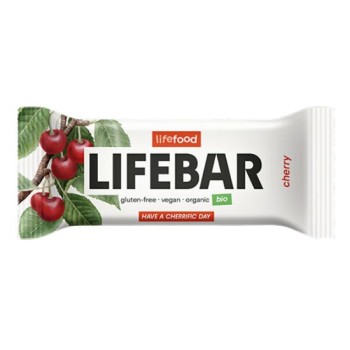 Βιολογική Lifebar Ωμή Μπάρα Ενέργειας Mε Κεράσι Lifefood 40gr