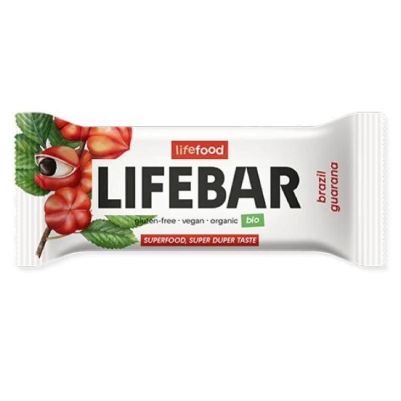 Βιολογική Lifebar Μπάρα Ενέργειας Mε Καρύδια Βραζιλίας Και Γκουαράνα Lifefood 40gr