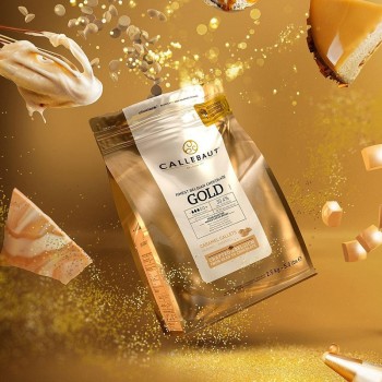 Σοκολάτα Κουβερτούρα Callebaut Gold Caramel Σε Σταγόνες 2,5kg