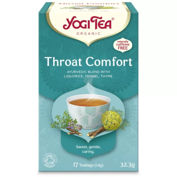 Βιολογικό Τσάι Throat Comfort Yogi Tea 17 Φακελάκια 32.3gr