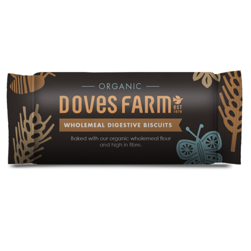 Βιολογικά Μπισκότα Digestive Ολικής Doves Farm 200gr