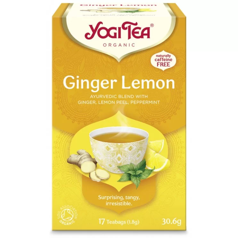 Βιολογικό Τσάι Ginger Lemon Yogi Tea 17 Φακελάκια 30.6gr