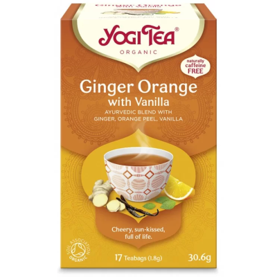 Βιολογικό Τσάι Ginger Orange Yogi Tea 17 Φακελάκια 30.6gr