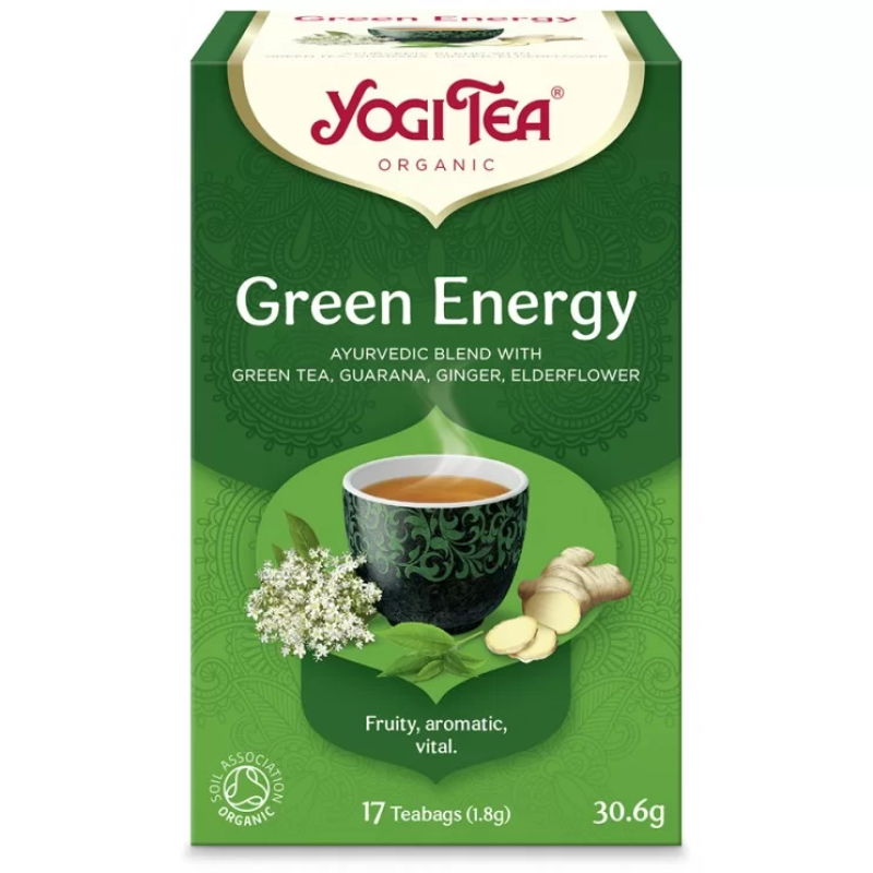 Βιολογικό Τσάι Green Energy Yogi Tea 17 Φακελάκια 30.6gr