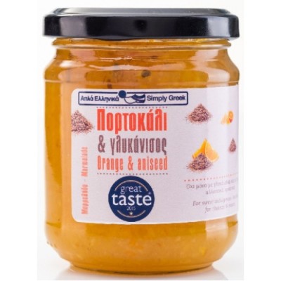 Mαρμελάδα Πορτοκάλι με Γλυκάνισο Simply Greek 260gr