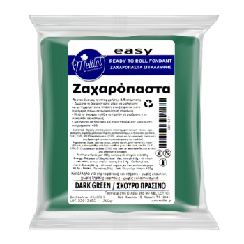 Πάστα ζάχαρης Πράσινο Σκούρο 1kg Melilot Easy