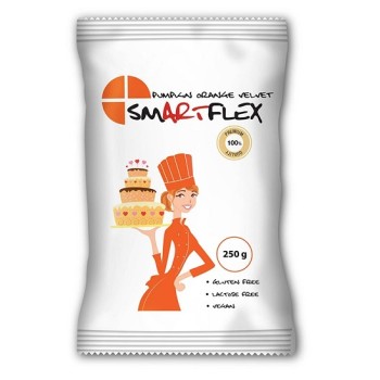 Πάστα ζάχαρης πορτοκαλί με άρωμα βανίλιας Smartflex 250gr.