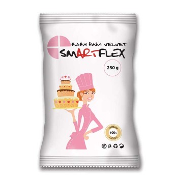 Πάστα ζάχαρης ροζ με άρωμα βανίλιας Smartflex 250gr.