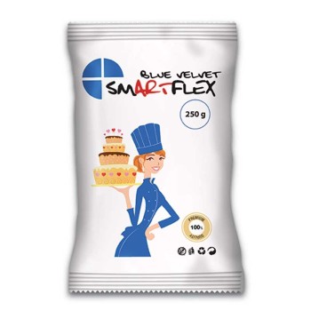 Πάστα ζάχαρης μπλε με άρωμα βανίλιας Smartflex 250gr.