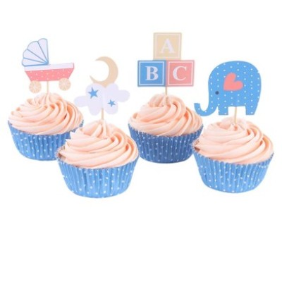 Cupcake Σετ Baby με 24 θήκες και Toppers PME