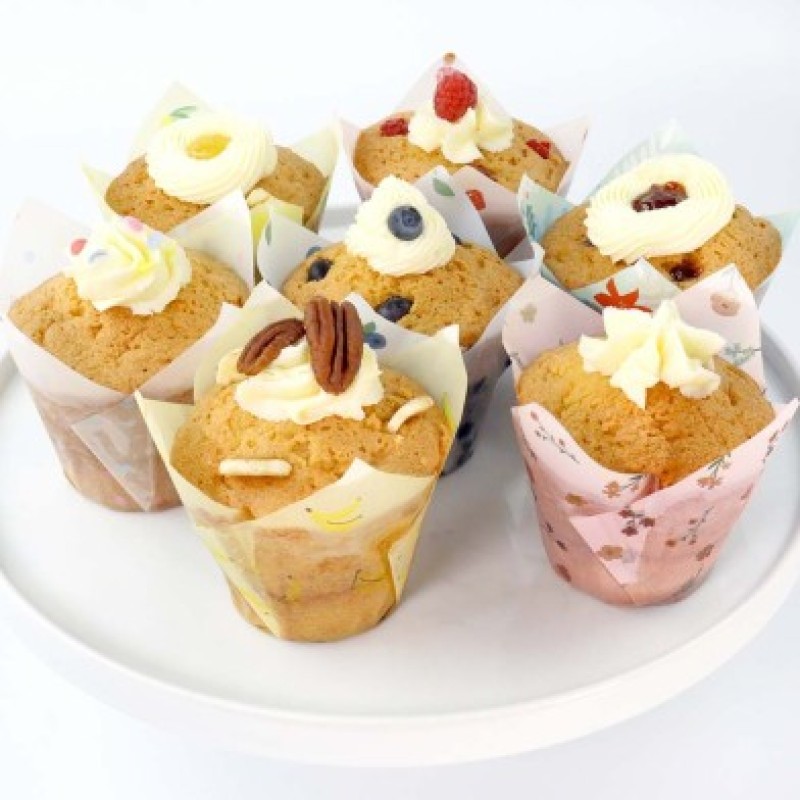 Θήκες για Cupcakes/Muffins Τουλίπα Μπουκέτο Λουλούδια PME 24τεμ.