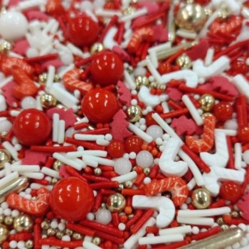 Κας Κας Χριστουγεννιάτικο Κόκκινο Λευκό Candycane 1kg Sprinklicious