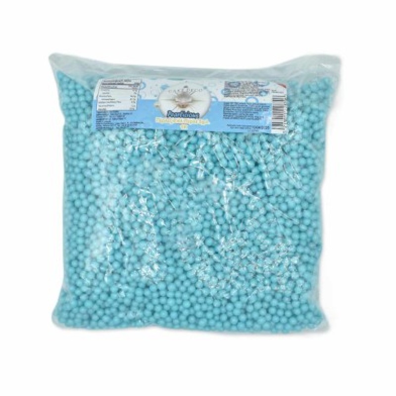 Βρώσιμες Σιέλ Γυαλιστερές Πέρλες 5mm Pearlicious 1kg E171 Free