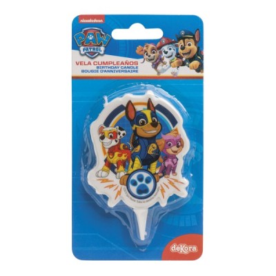 Κερί Τούρτας Γενεθλίων Paw Patrol 2D 7,5cm Decora