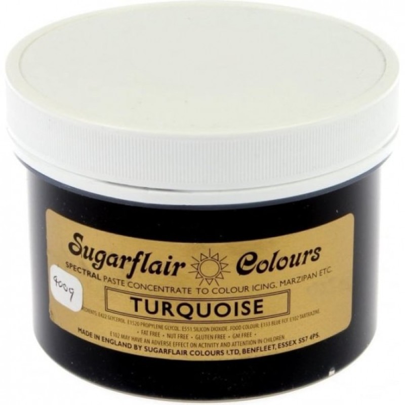 Πάστα Χρώμα Sugarflair Τυρκουάζ 400g