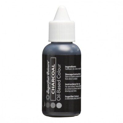 Χρώμα Sugarflair Universal Μαύρο (Charcoal) 30ml