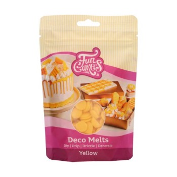 Candy Deco Melts Κίτρινο Funcakes 250gr