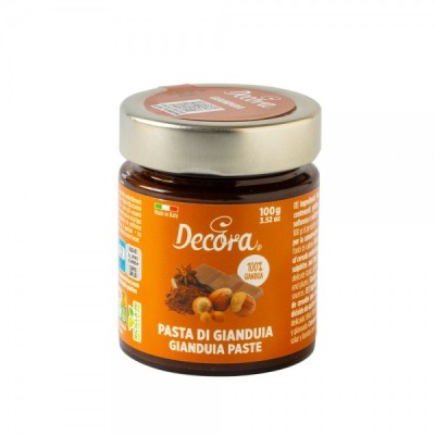 Συμπυκνωμένη Πάστα Με Γεύση Σοκολάτα Φουντούκι Gianduia Decora 100gr