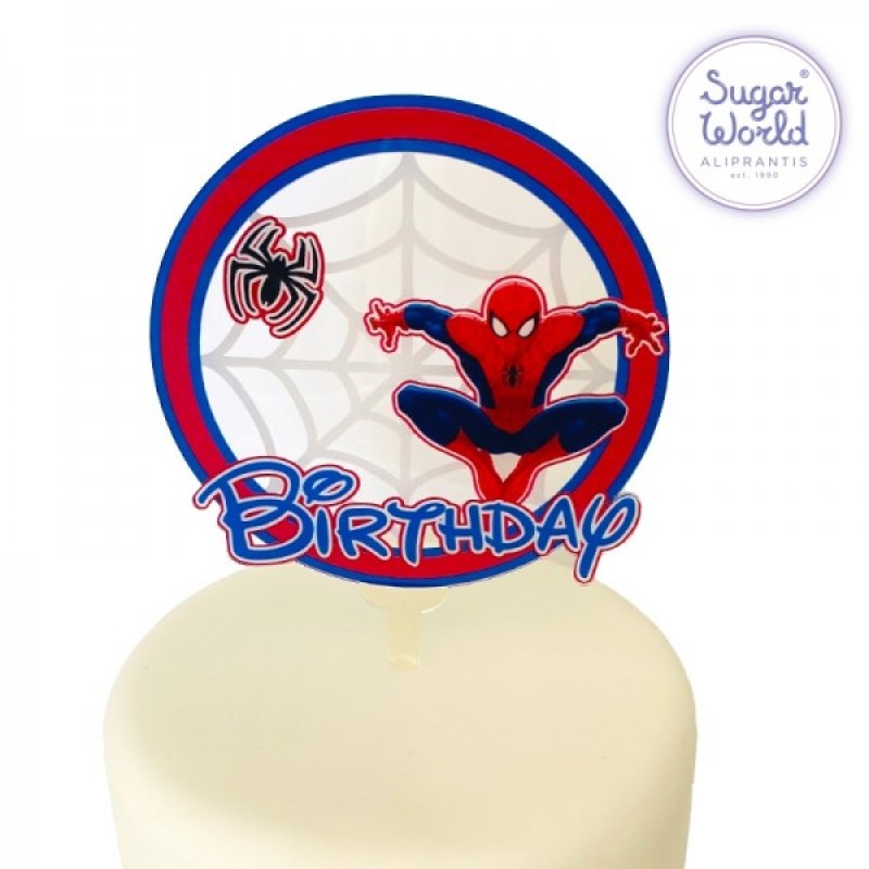 Cake Topper Πικ Επιγραφή Spider Man