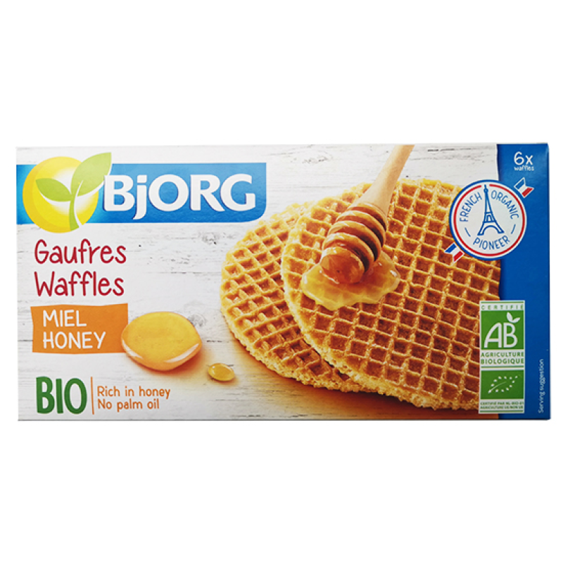 Βιολογικές Βάφλες Μελιού Bjorg 175gr