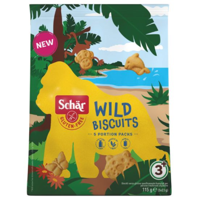 Μπισκότα Παιδικά Wild Biscuits Χωρίς Γλουτένη Schar 115gr