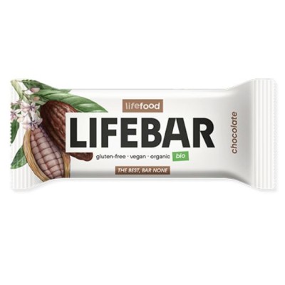 Βιολογική Lifebar Ωμή Μπάρα Ενέργειας Mε Σοκολάτα Lifefood 40gr