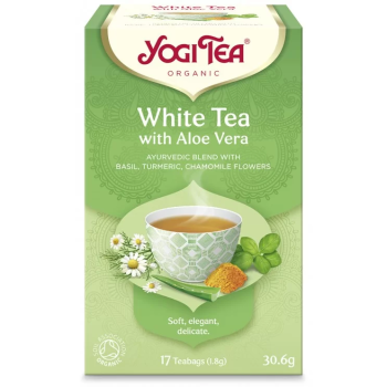 Βιολογικό Τσάι Yogi Tea  White Tea  Aloe Vera 17 Φακελάκια 30.6gr