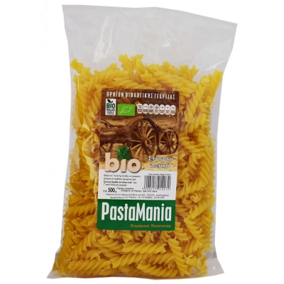 Βιολογικά Ζυμαρικά Βίδες (Fusilli) Λευκές Pastamania Όλα Bio 500gr