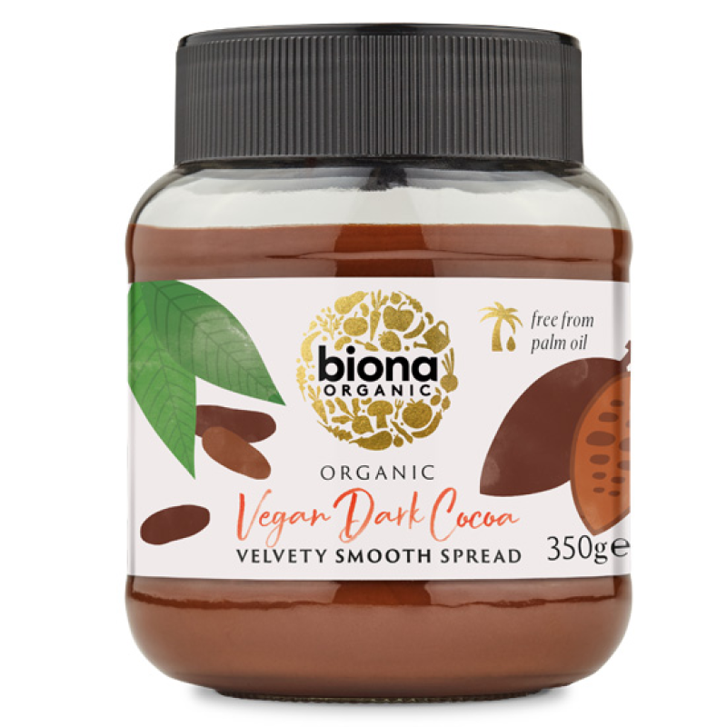 Βιολογικό Vegan Άλειμμα Bitter Σοκολάτας Biona 350gr