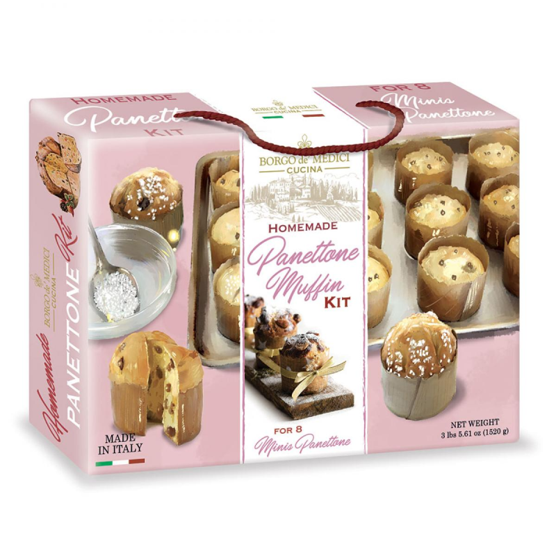 Cooking Kit για παρασκευή Mini Panettone Borgo Di Medici 1520g