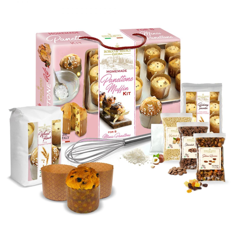 Cooking Kit για παρασκευή Mini Panettone Borgo Di Medici 1520g