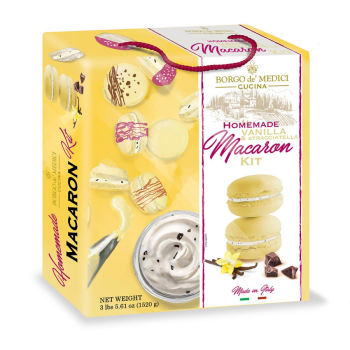 Cooking Kit για παρασκευή Macaron με Γεύση Bανίλια Στρατσιατέλα Borgo Di Medici 1520g