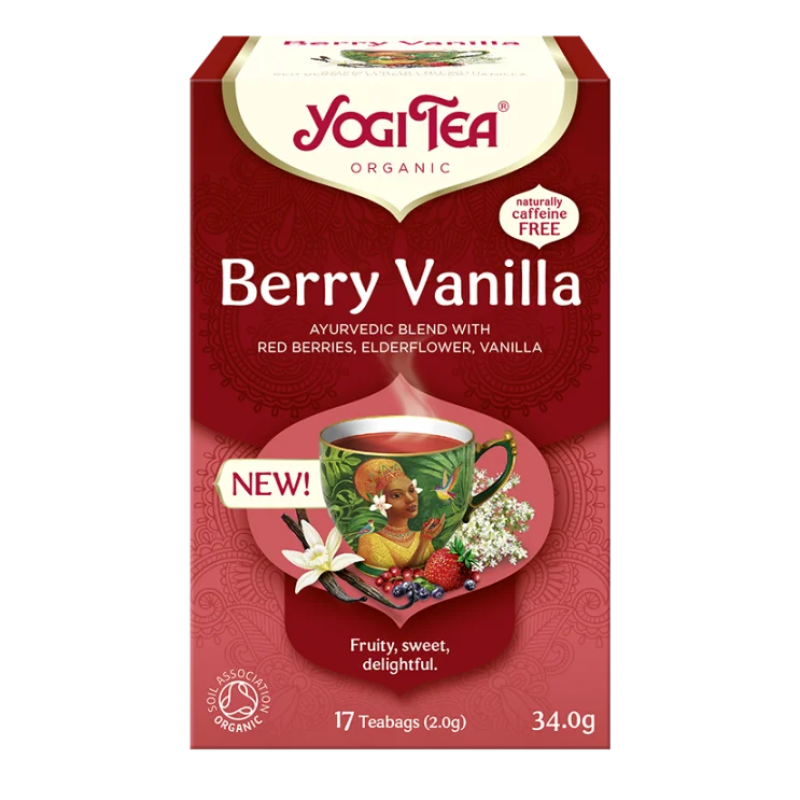 Βιολογικό Τσάι Berry Vanilla Yogi Tea 17 Φακελάκια 34gr