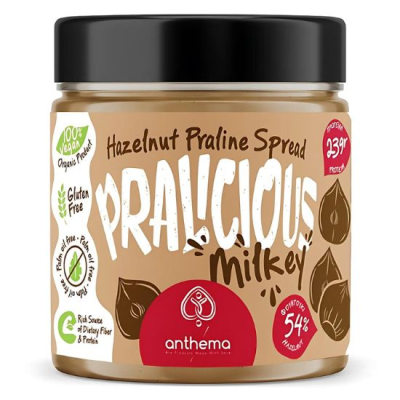 Βιολογική Vegan Πραλίνα Φουντουκιού Pralicious Milkey Anthema Χωρίς Φοινικέλαιο 210gr