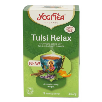 Βιολογικό Τσάι Tulsi Relax Yogi Tea 17 Φακελάκια 34gr