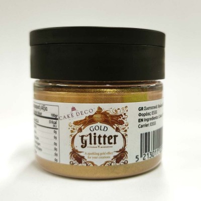 Βρώσιμο Χρυσό Glitter Coloricious 10gr Free E171